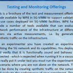 5G-VINNI WP4 Flyer Offerings (Testing &amp; Monitoring)